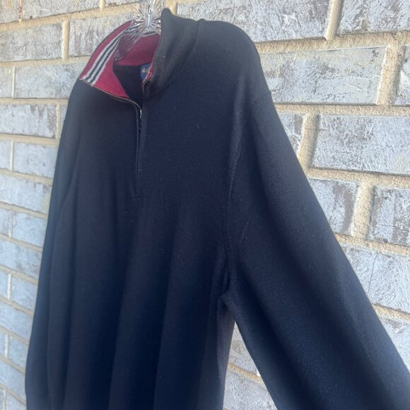 Brooks Brothers Long Sleeve 1/4 Zip 100% Merino Wool Sweater Men's Size XL - Picture 6 of 8